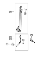 1UC82JXWAL - Restraints: Front Seat Belt And Retractor, Right for Mopar Image