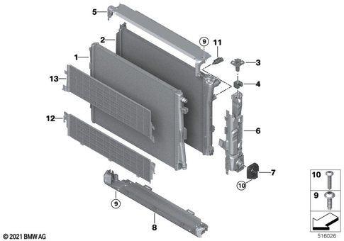 Radiator for 2022 BMW i4 eDrive40 #0