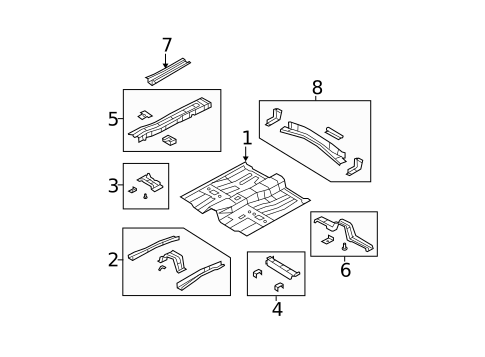 Floor & Rails for 2010 Dodge Avenger #0