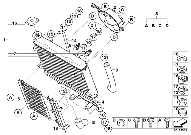 17117711062 - : Mounting Parts Set for BMW-Motorrad Image