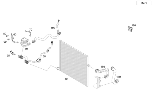 Air Pump, Water Pump and Detachable Parts for 2021 Mercedes-Benz GLC43 AMG #0