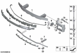 51117422220 - Vehicle Trim: Carrier, Bumper Front for BMW Image