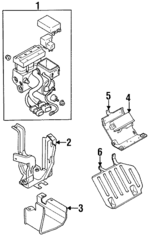 MR249335 - : ABS Control Unit Bracket for Chrysler: Sebring | Dodge: Avenger Image
