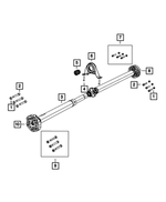 4593866AC - All Wheel Drive; Differential and Drive Line: Drive Shaft for Chrysler: 300 | Dodge: Charger Image