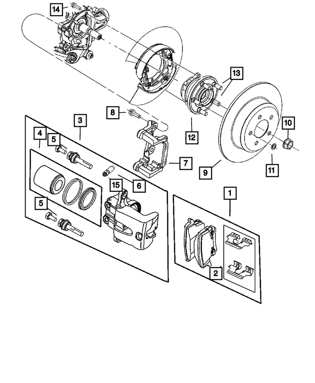 68151979AA - Brakes: Disc Brake Pad Spring Kit for Mopar Image image