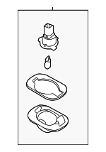 925011M000 - : License Lamp for Hyundai Image