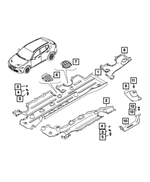 68607183AA - Body Sheet Metal Except Doors: Floor Pan Shield for Mopar Image