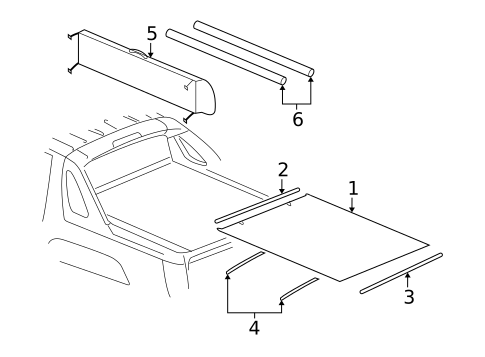 Exterior Trim - Rear Body for 2007 Cadillac Escalade EXT #1