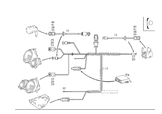 2029940045 - Electrical System: Securing for Mercedes-Benz Image image
