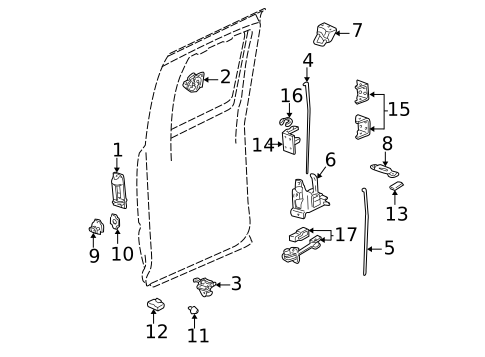 Lock & Hardware for 2007 GMC Sierra 1500 Classic #1