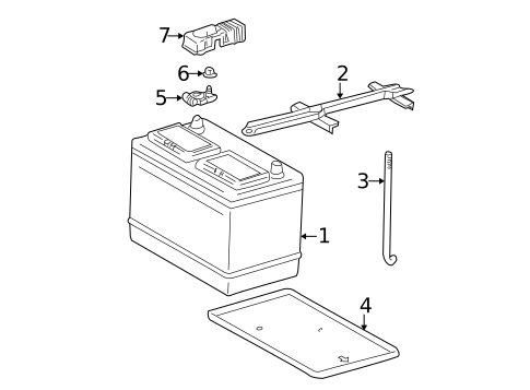 Battery for 2004 Toyota Sequoia #0