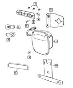 55055270 - Electrical: Tail Stop Backup Lamp, Right for Mopar Image