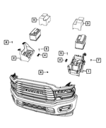 6105240AA - Electrical: U Multi Thread Nut for Dodge: Dart, Ram 1500 | Jeep: Compass, Patriot, Wrangler, Wrangler JK | Ram: 1500, 2500, 3500 Image