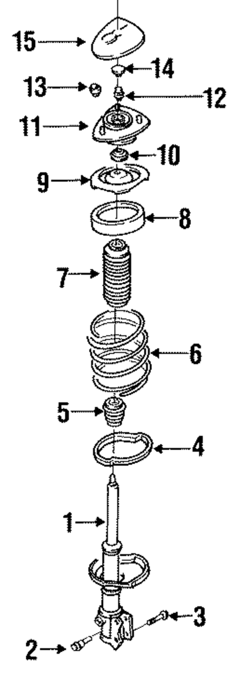 Struts & Components for 1997 Subaru SVX #0