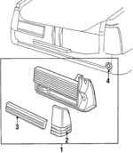 E66Y13405D - Electrical: Tail Lamp Assembly for Mercury: Topaz Image