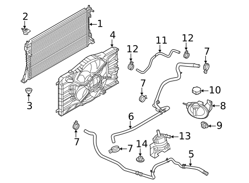Cooling Fan, Clutch & Motor for 2023 Ford Mustang Mach-E #0