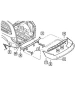 5018618AA - Frames and Bumpers: Rear Fascia for Mopar Image