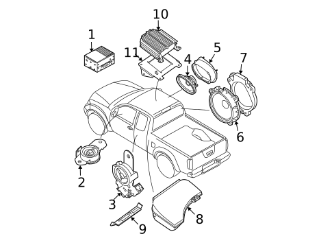 Antenna & Radio for 2019 Nissan Frontier #1