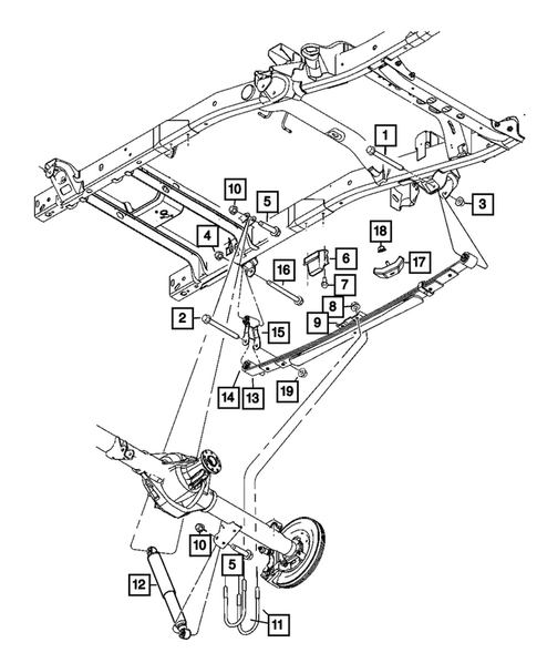 Rear Suspension and Cradle for 2012 Ram 3500 #0