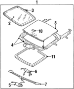 QX03RK4AC - Body: Sunroof for Chrysler: Cirrus | Dodge: Stratus Image