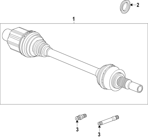 Rear Axle for 2023 Chevrolet Corvette #0