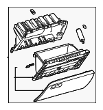 553030E170C0 - : 2023-2024 Lexus - Glove Box Assembly for Lexus: RX350, RX350h, RX450h+, RX500h Image