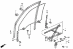 72237SM4003 - Body/Air Conditioning: CLIP, FR. DOOR GLASS GUIDE for Honda Image