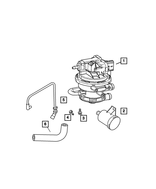 52059519AB - Emission Systems: Vacuum Tube for Mopar Image