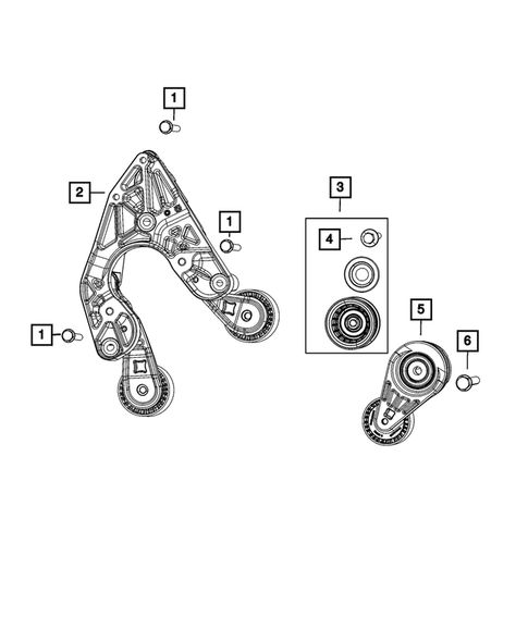 Pulleys and Related Parts for 2020 Jeep Wrangler #0