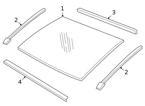 Glass & Hardware - Back for 2006 Pontiac GTO #0