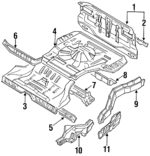 MB549809 - Body: Bumper Bracket for Mitsubishi Image