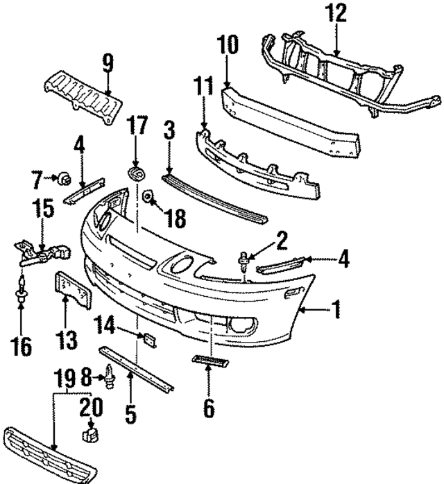 9046709128 - Body: AC Temp Sensor Retainer Clip for Lexus Image