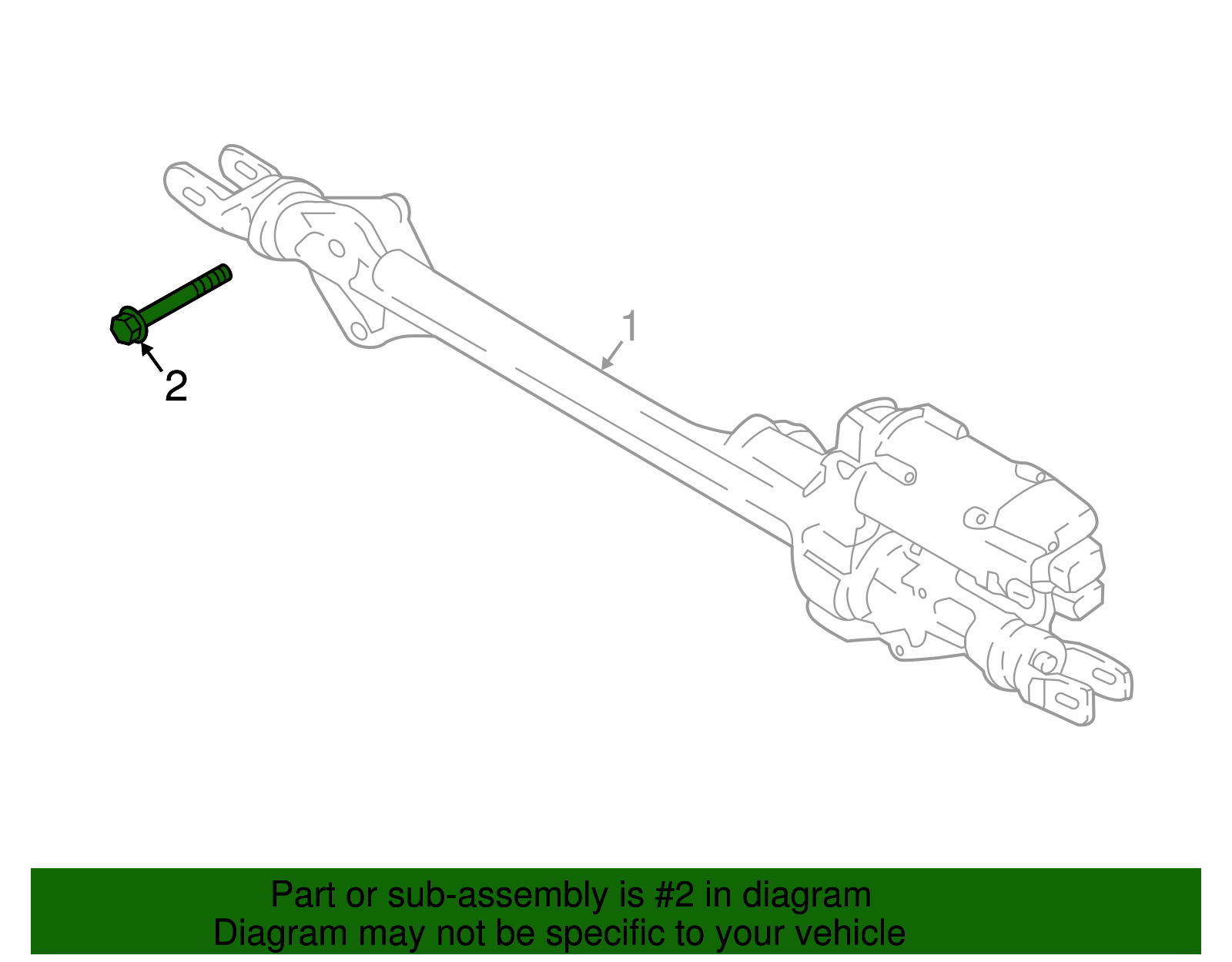 Steering Gear Mount Bolt - Porsche (N-106-403-01)