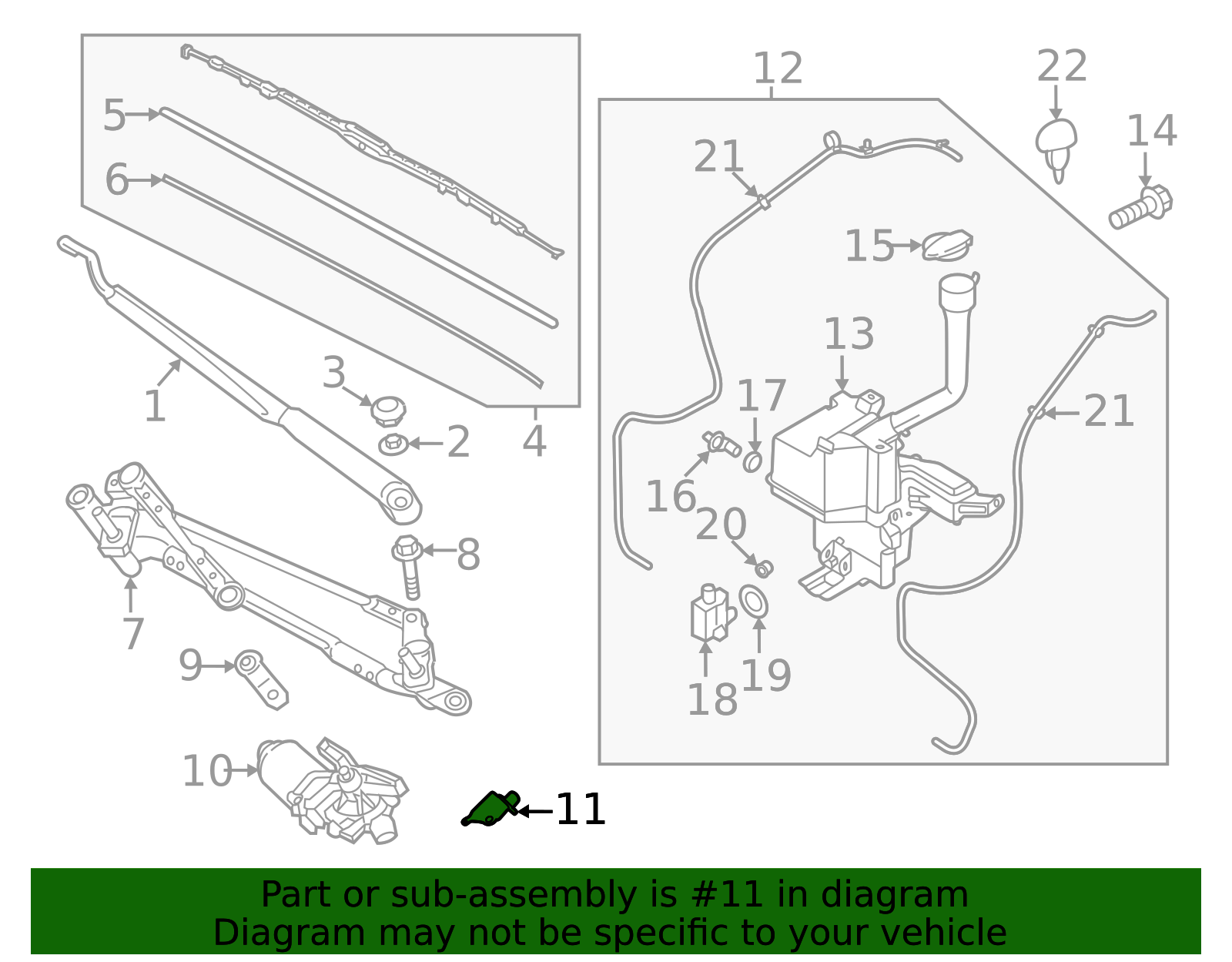98150-R5000 - Wiper Motor Bracket 2021-2026 Kia Sorento | Kia.Parts Store