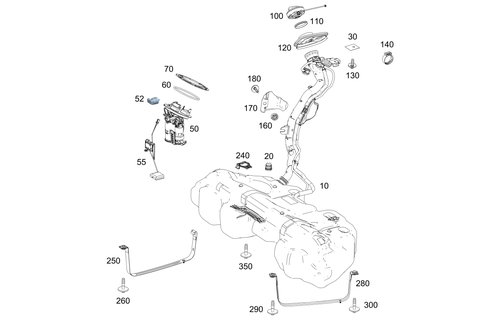 Fuel Tank with Detachable Parts for 2023 Mercedes-Benz CLS450 #0