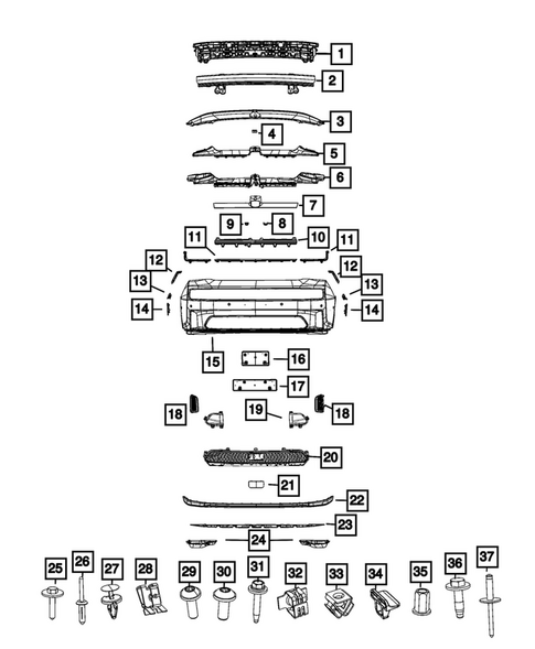 Front Bumper and Fascia for 2025 Dodge Charger Daytona #0