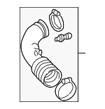 5L8Z9B659CA - Engine: Outlet Tube for Mercury: Mariner Image
