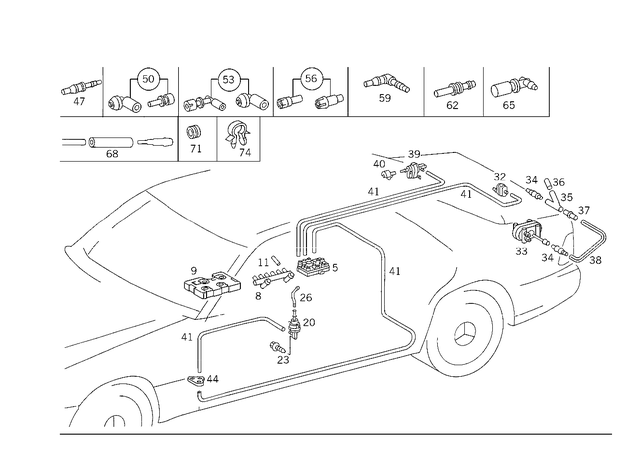 1408000022 - Vacuum System: Distributor for Mercedes-Benz Image image