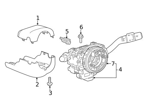 Shroud, Switches & Levers for 2019 Jaguar I-Pace #0