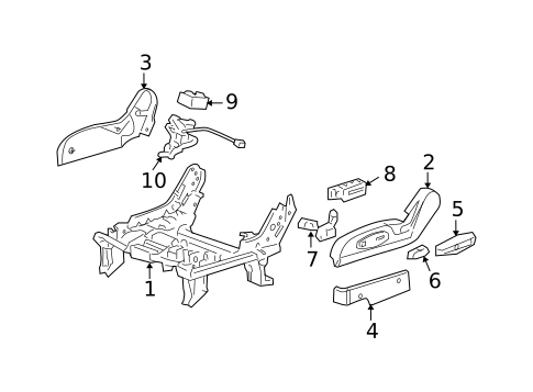 Tracks & Components for 2006 Pontiac Torrent #1