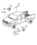 4649142AD - Electrical: Side Curtain Air Bag, Right for Mopar Image