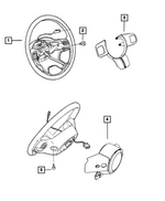 6BR55LA8AA - Steering: Steering Wheel for Jeep: Wrangler Image