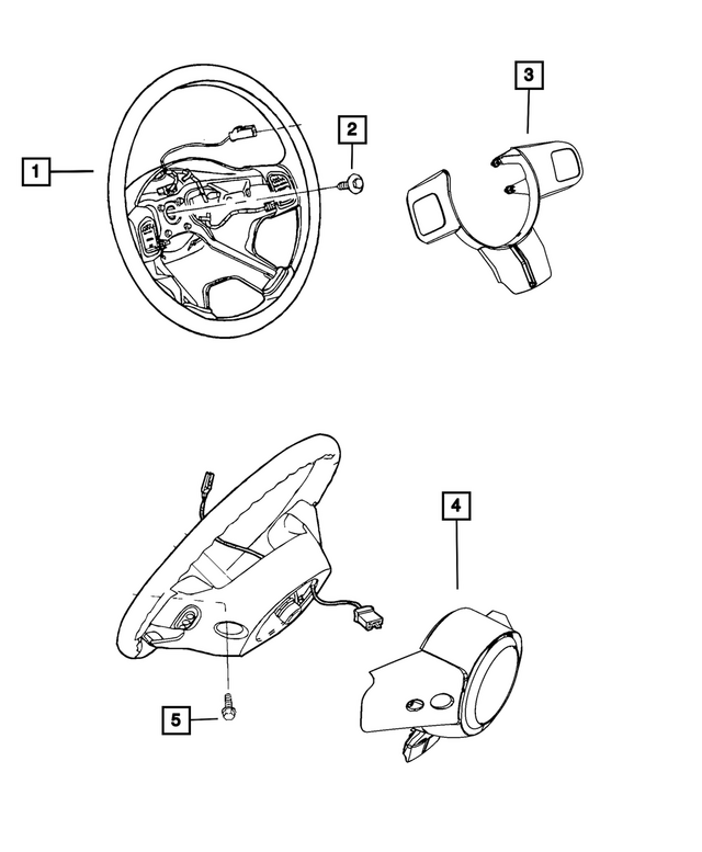 6BR55LA8AA - : Steering Wheel for Mopar Image