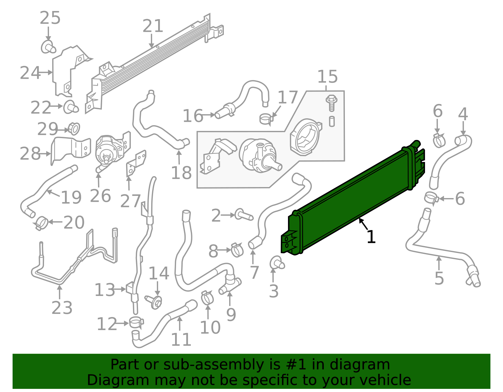 Sub Radiator Infiniti 214575CA5B - Auxiliary Radiator - 2016-2024 INFINITI | Discount ...