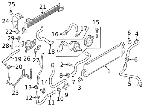Oil Cooler for 2019 INFINITI Q50 #1