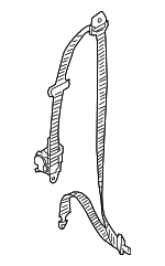 888103E500FC - : Lap &amp; Shoulder Belt for Kia: Sorento Image