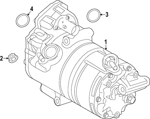 Condenser, Compressor & Lines for 2019 Volvo S90 #2
