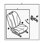 87000EM55A - : Seat Assembly for Nissan: Versa Image