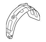 86821K0500 - : Wheelhouse Liner for Kia: Soul Image