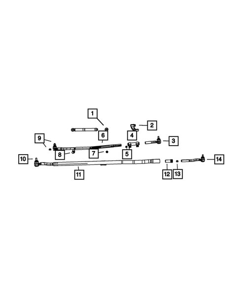 Steering Linkage, and Steering Shock for 2009 Jeep Wrangler #1